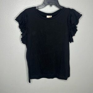 Industry Black Pima Cotton Top